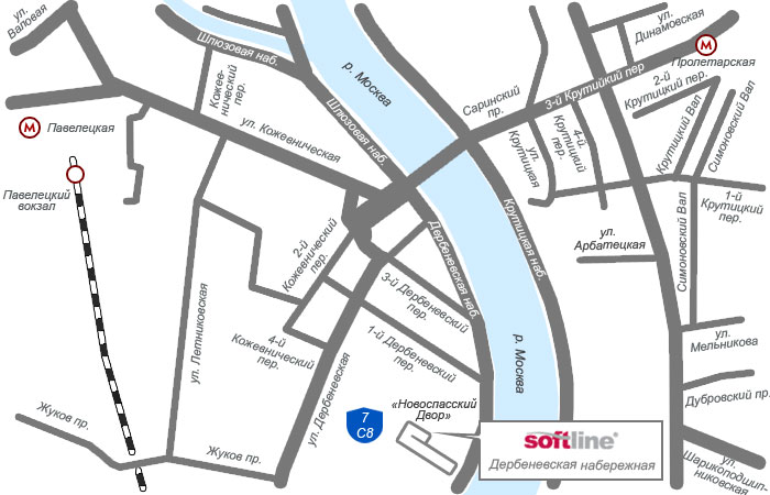 Карта въезда в центральный офис